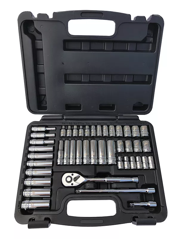 ATD Tools 1200 - 44 pc. SAE/Metric 1/4” Dr. Socket Set