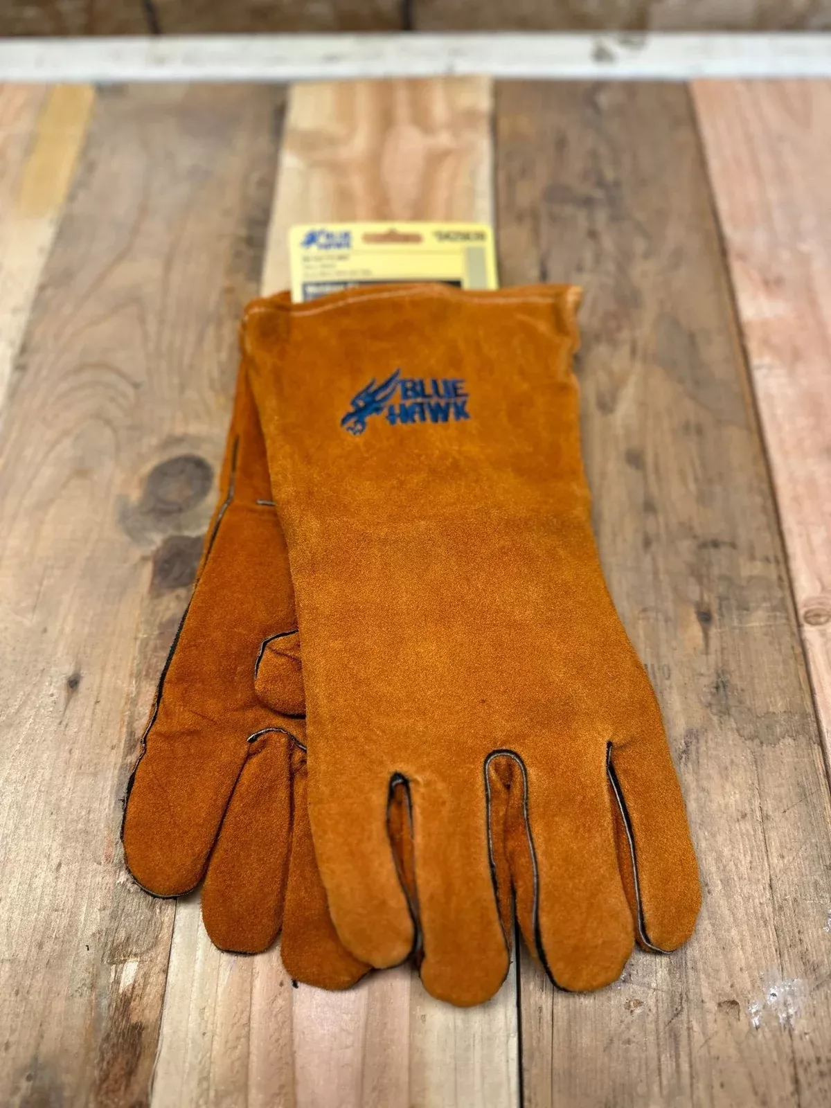 Blue Hawk (BH-SGY-WELD6) Leather Welding Gloves