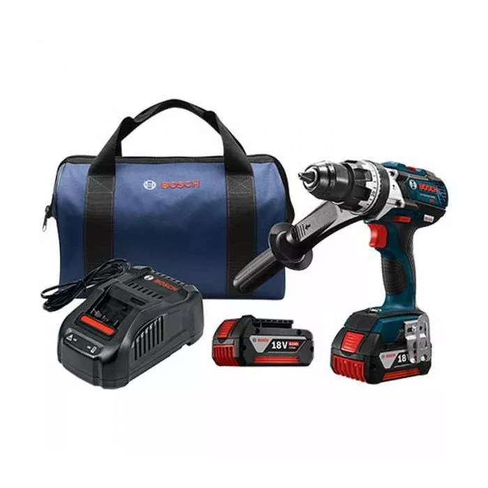 Bosch 18V EC Brushless Brute Tough 1/2″ Hammer Drill/Driver with Batteries and Charger Model#: HDH183-01
