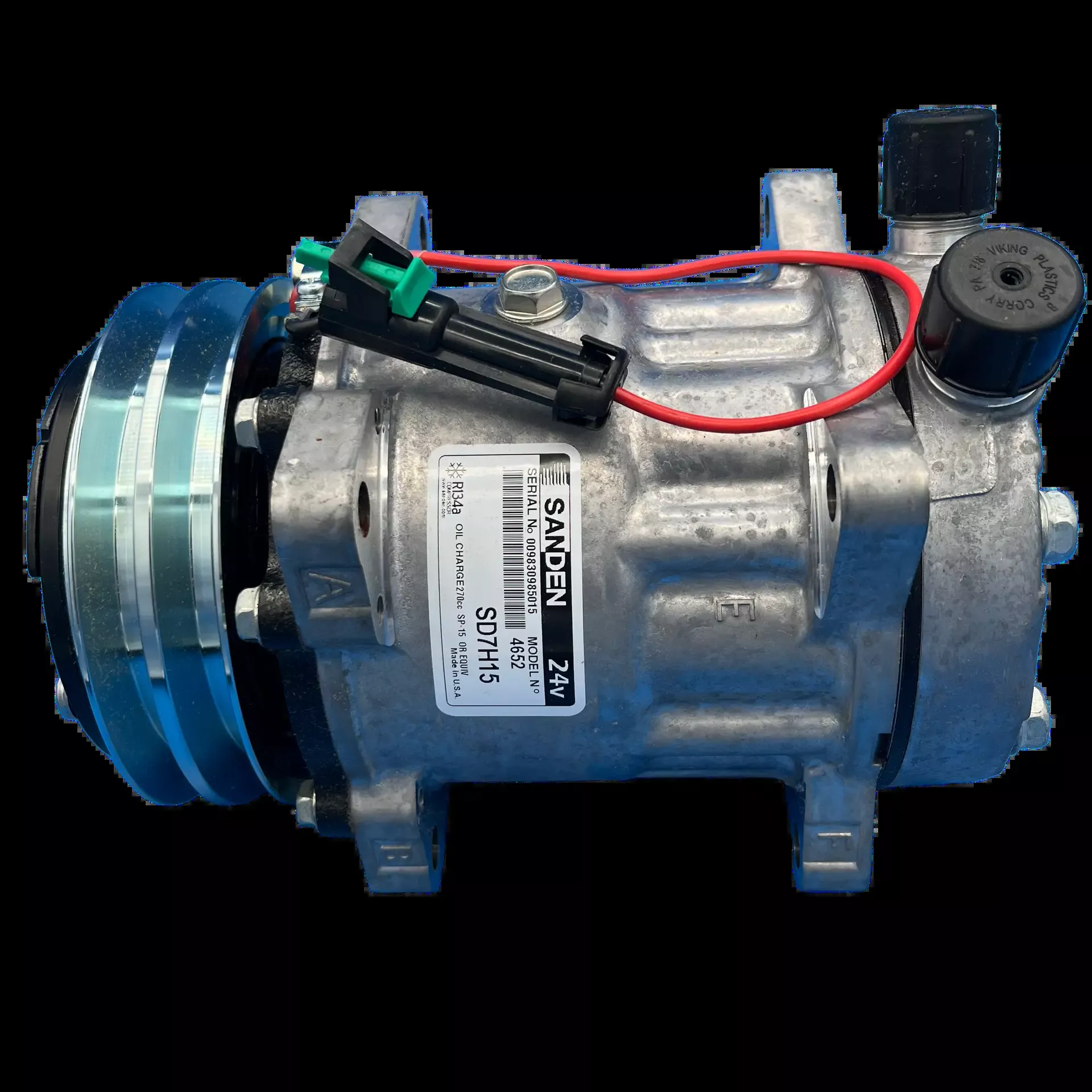 BT5-4652 24V A/C Compressor – SD7H15, Direct Mount, 2-Groove 125 mm, JD Head