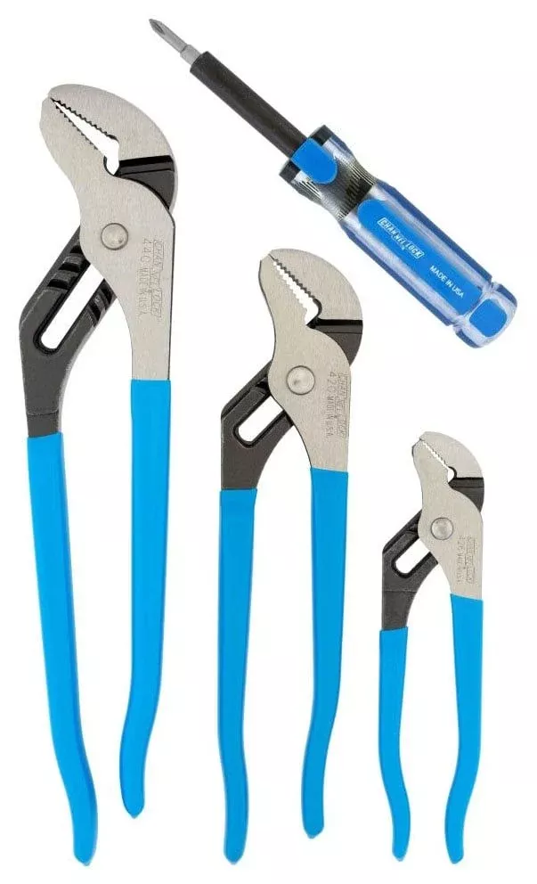 CHANNELLOCK (GS-3SA) Plier Set 4Pc (426,420,440,61Ez)