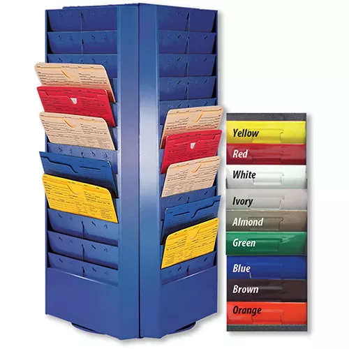 Colored Rotating Racks – 48 Pocket (4 Sided)