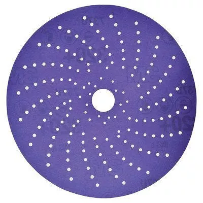 Cubitron II 31483 6 in 320+ Grit Hook and Loop Sanding Disc Purple