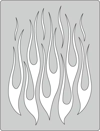 Flame-O-Rama 2 – Classico Artool Stencil FHFOR7