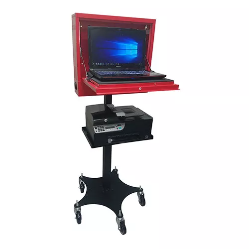 Goliath Laptop Locker with Mobile Stand & Printer Shelf