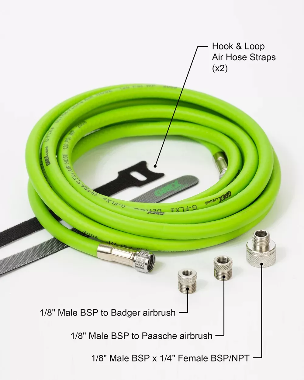 Grex 10′ ULTRA-FLEX Airbrush Hose