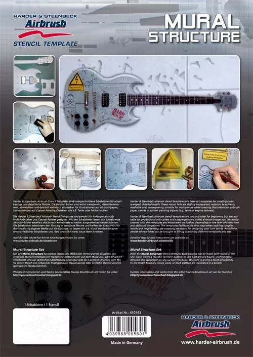 Harder Steenbeck ‘Mural Structure’ Stencil with Step by Step Instructions