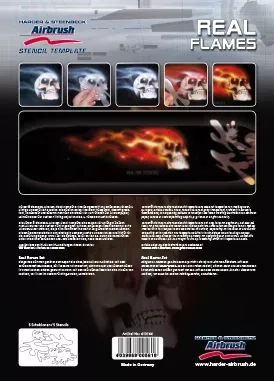 Harder Steenbeck ‘Real Flames’ Stencils with Step by Step Instructions 410144