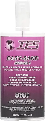IES 8680 Inter-mix 5 Easy-Sand Epoxy Adhesive Filler Surfacer 7.4oz/220mL