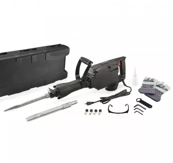 Industrial-Grade Electric Demolition Jack Hammer with 2 Huge Bits 1240w