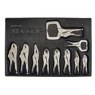 Irwin 10-Pc Fast Release Locking Plier Tray Set
