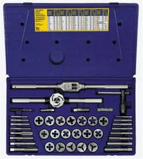 Irwin 41-Pc Fractional Tap & Adjustable/Solid Round Die Set