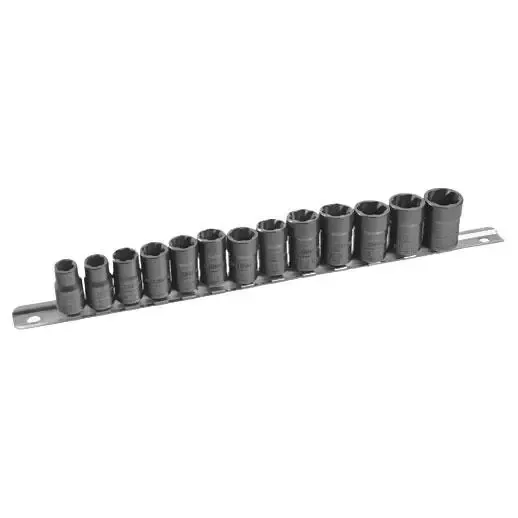 Ken-Tool 3/8″ Dr. Twist Socket Set with Punch (13 pcs)