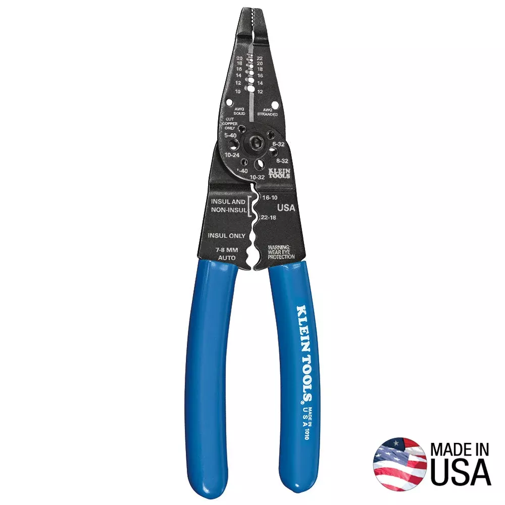 Klein Tools 1010 Long Nose Multi Tool Wire Stripper, Wire Cutters, Crimping Tool