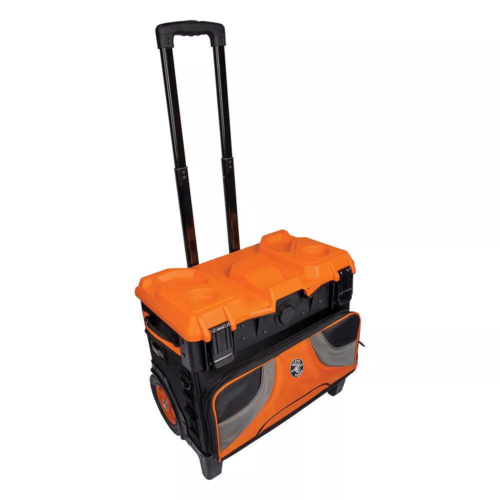 Klein Tools 55473RTB Tradesman Pro™ Tool Master Rolling Tool Bag, 19 Pockets, 22-Inch