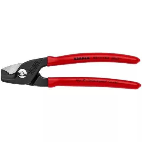 KNIPEX (95 11 160 SBA) 6-1/4″ StepCut Cable Shears
