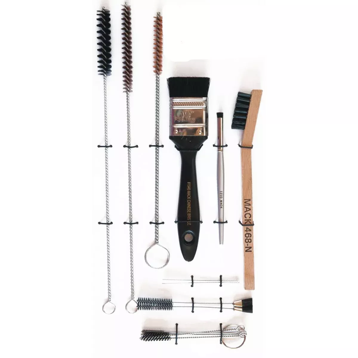 Mack Brushes 15-Piece Spray Gun Cleaning Kit 1200-K with Brushes and Tools