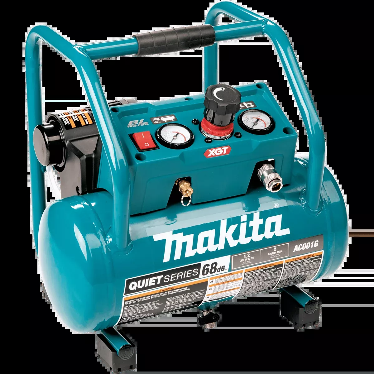 Makita (AC001GZ) 40V max XGT Brushless 2 Gallon Quiet Series Compressor (Tool Only)