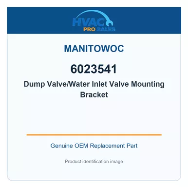 Manitowoc 6023541 Genuine OEM Dump Valve/Water Inlet Valve Mounting Bracket