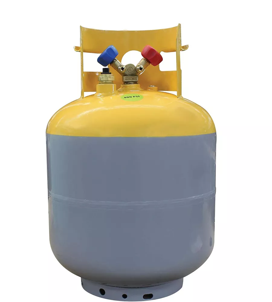 Mastercool 66011 - 50 lb. DOT Tank with Float Switch and 1/2" Acme Connection