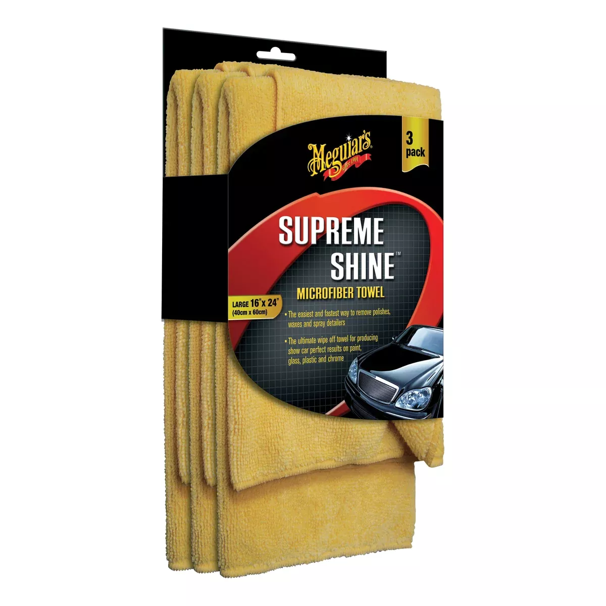 Meguiar's Supreme Shine X2020 Drying Towel, 16 x 24 in (Large), Microfiber