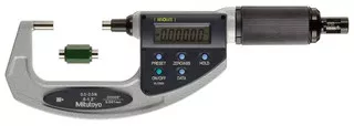 Mitutoyo ABSOLUTE Digimatic Micrometer with Adjustable Measuring Force, 0.6-1.2"/15-30mm - 227-213