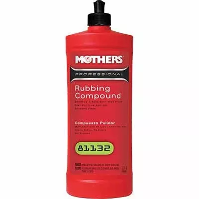 Mothers Professional Rubbing Compound 81132 32 oz White Bottle
