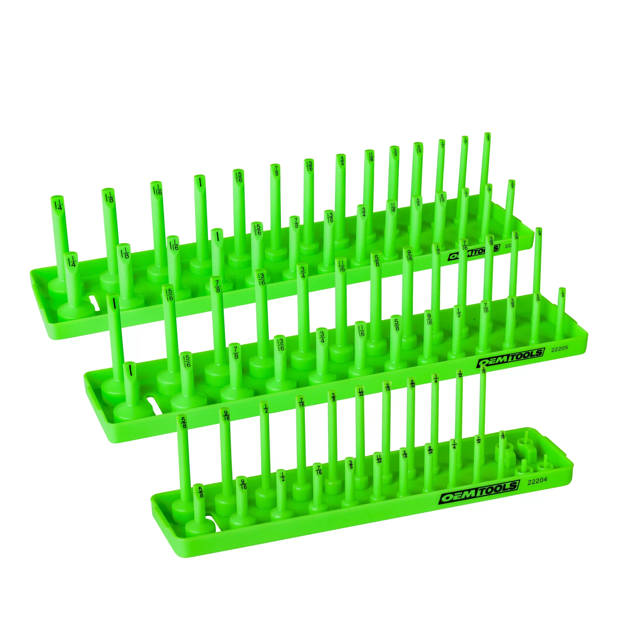 OEMTOOLS 22207 3 Piece Socket Tray Set (SAE)