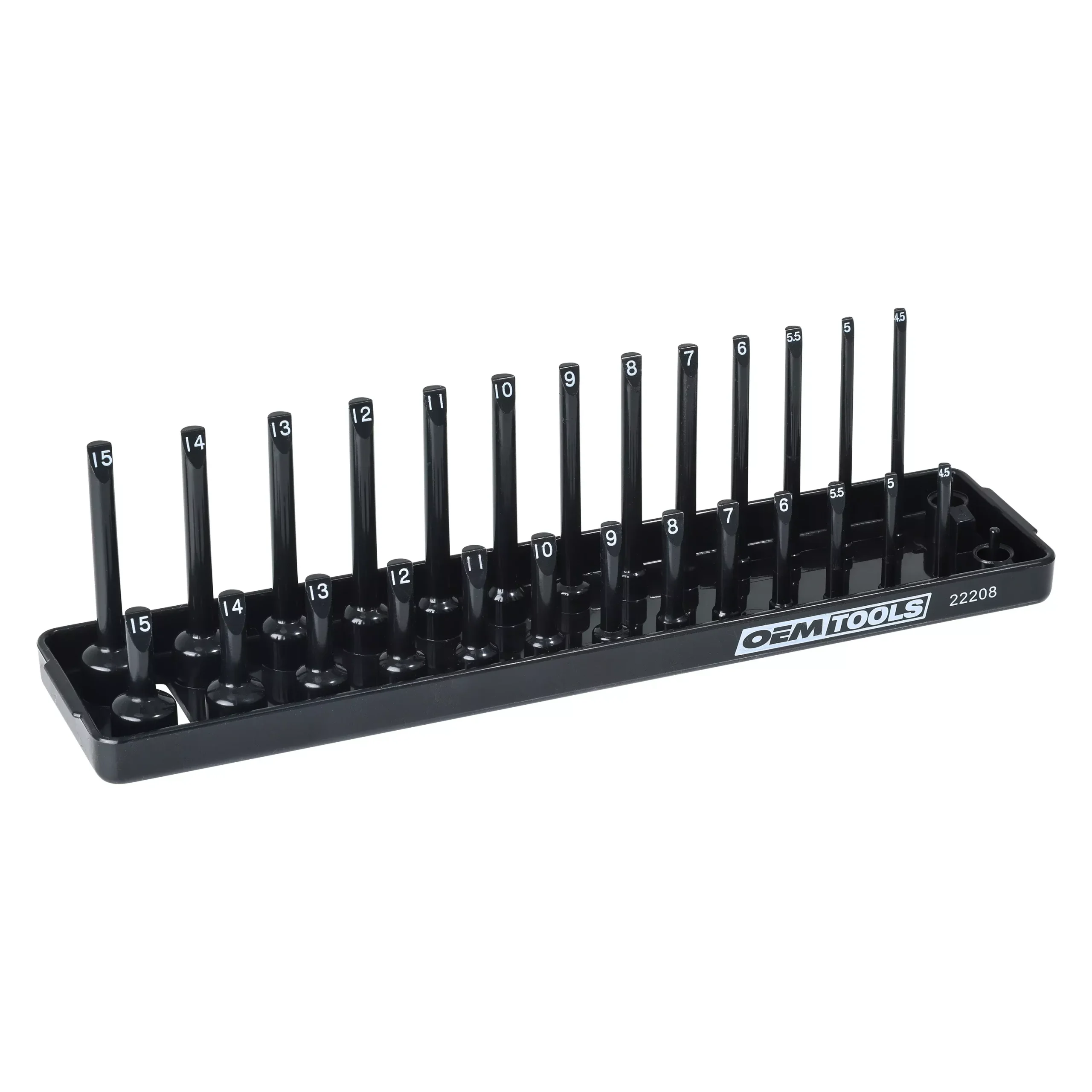 OEMTOOLS 22208 1/4″ Drive Socket Tray (Metric)