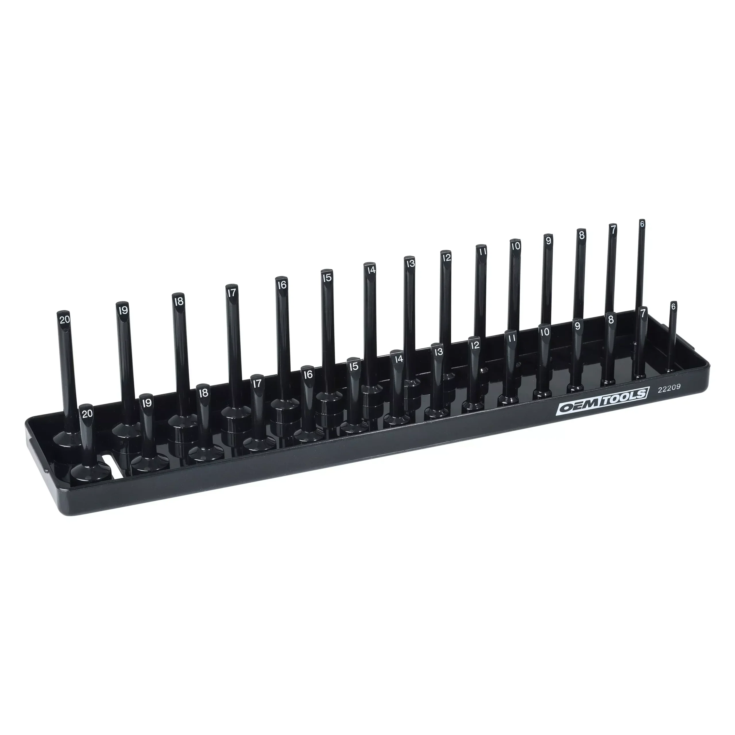 OEMTOOLS 22209 3/8″ Drive Socket Tray (Metric)
