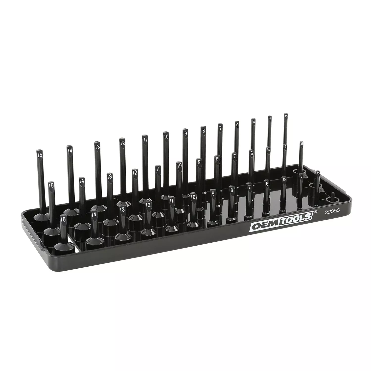 OEMTOOLS 22353 3 Post Socket Tray – 1/4″ Drive (Metric)