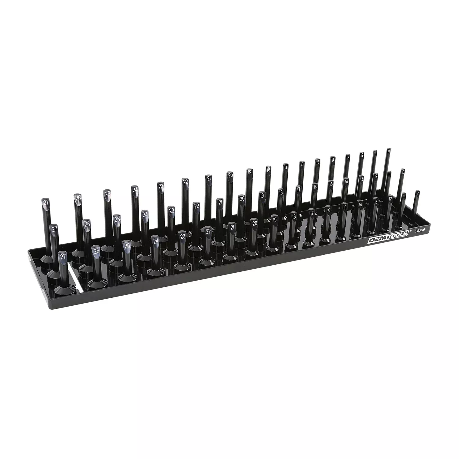 OEMTOOLS 22355 3 Post Socket Tray – 1/2″ Drive (Metric)
