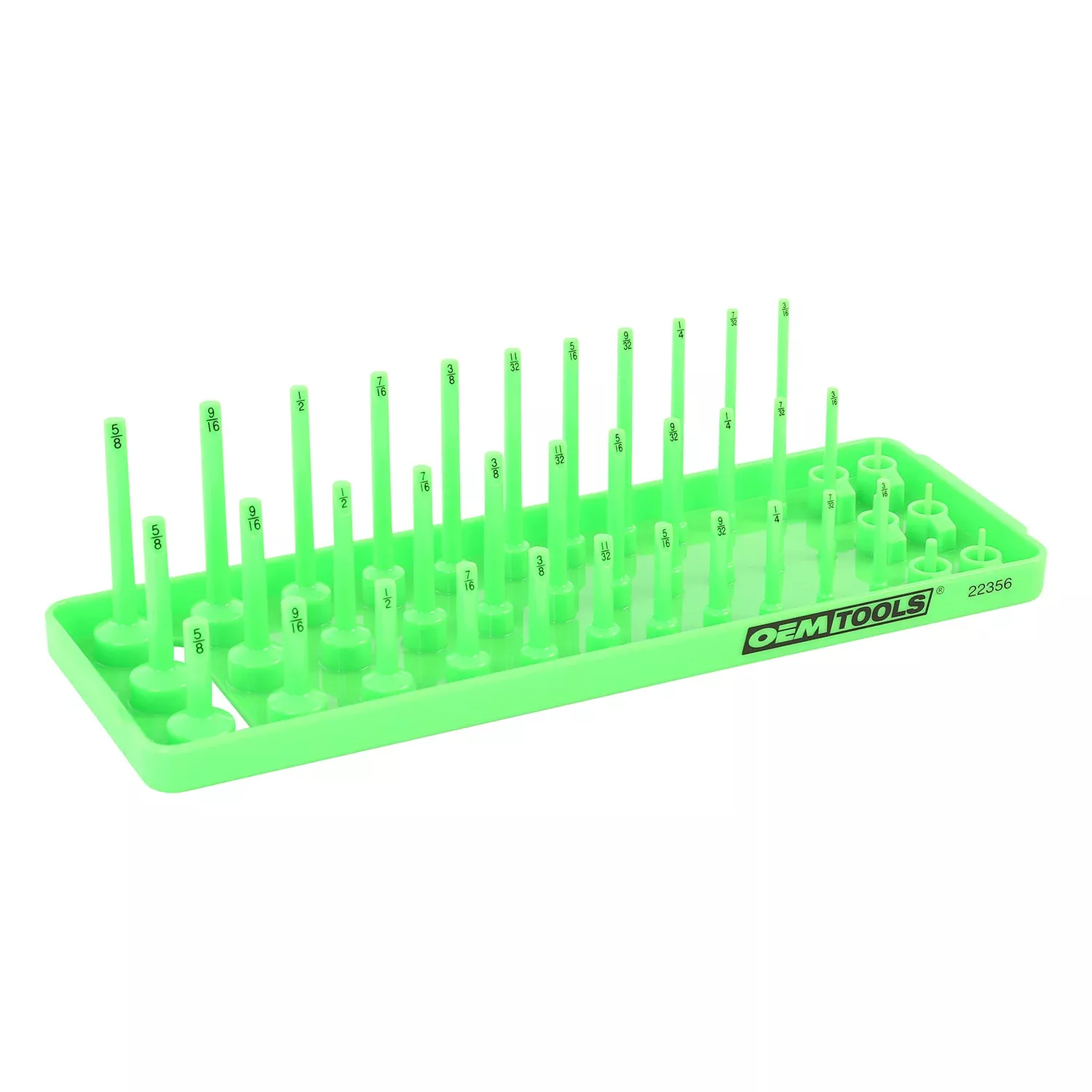 OEMTOOLS 22356 3 Post Socket Tray – 1/4″ Drive (SAE)