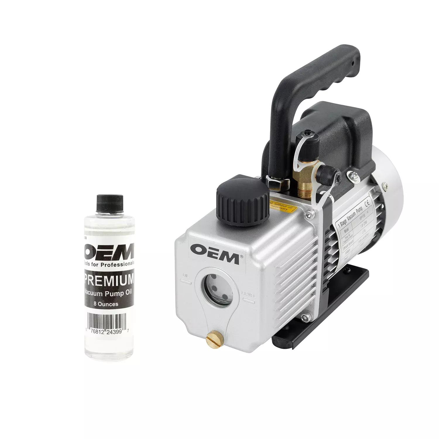 OEMTOOLS 24500 1.8 CFM Single Stage Vacuum Pump