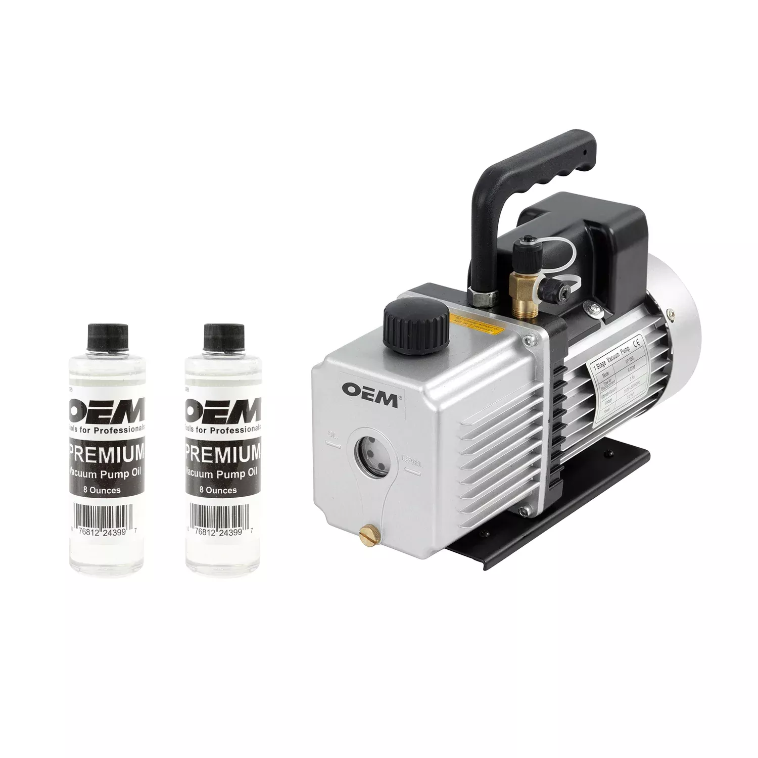 OEMTOOLS 24502 6 CFM Single Stage Vacuum Pump