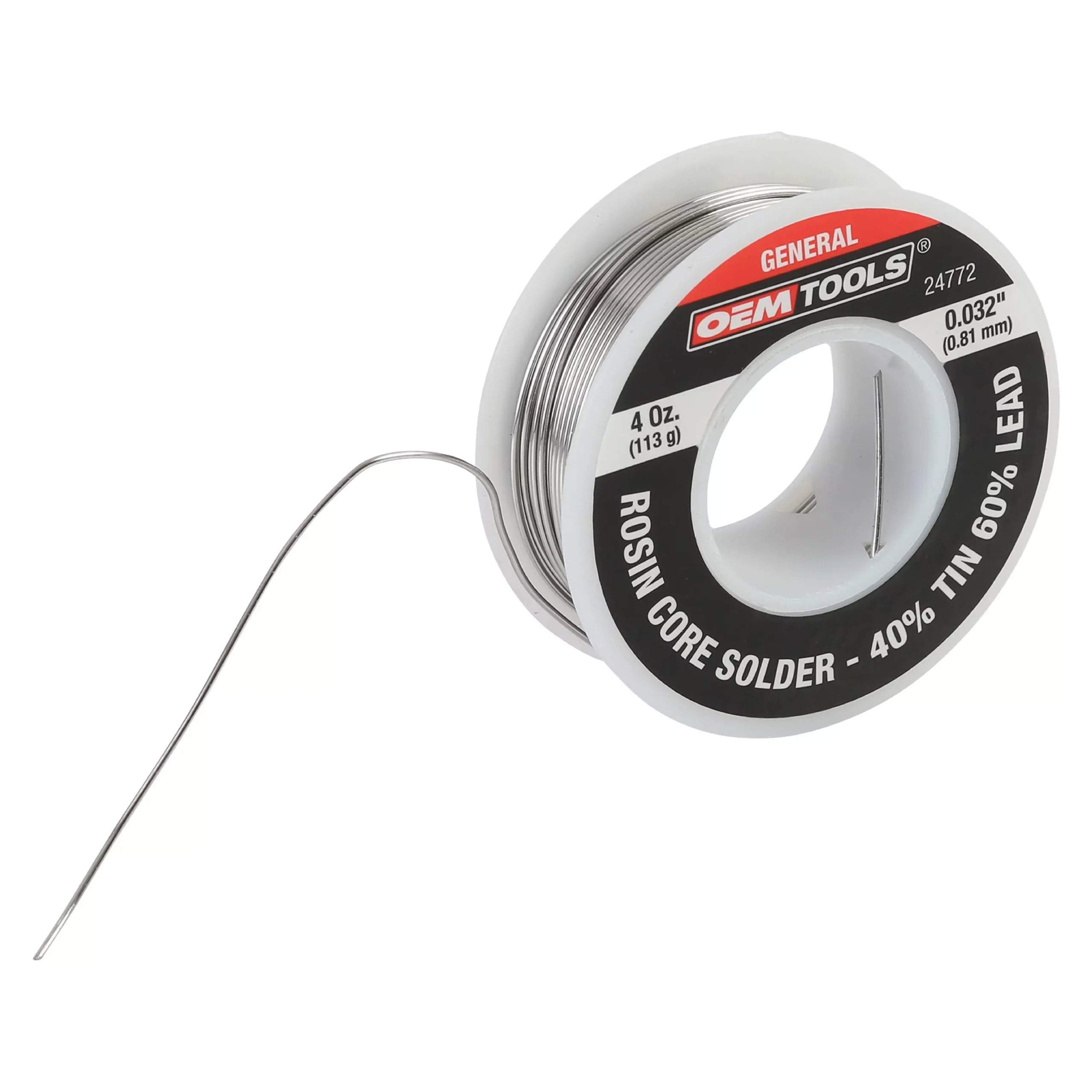 OEMTOOLS 24772 Rosin Core Soldering Wire – 40% Tin, 60% Lead