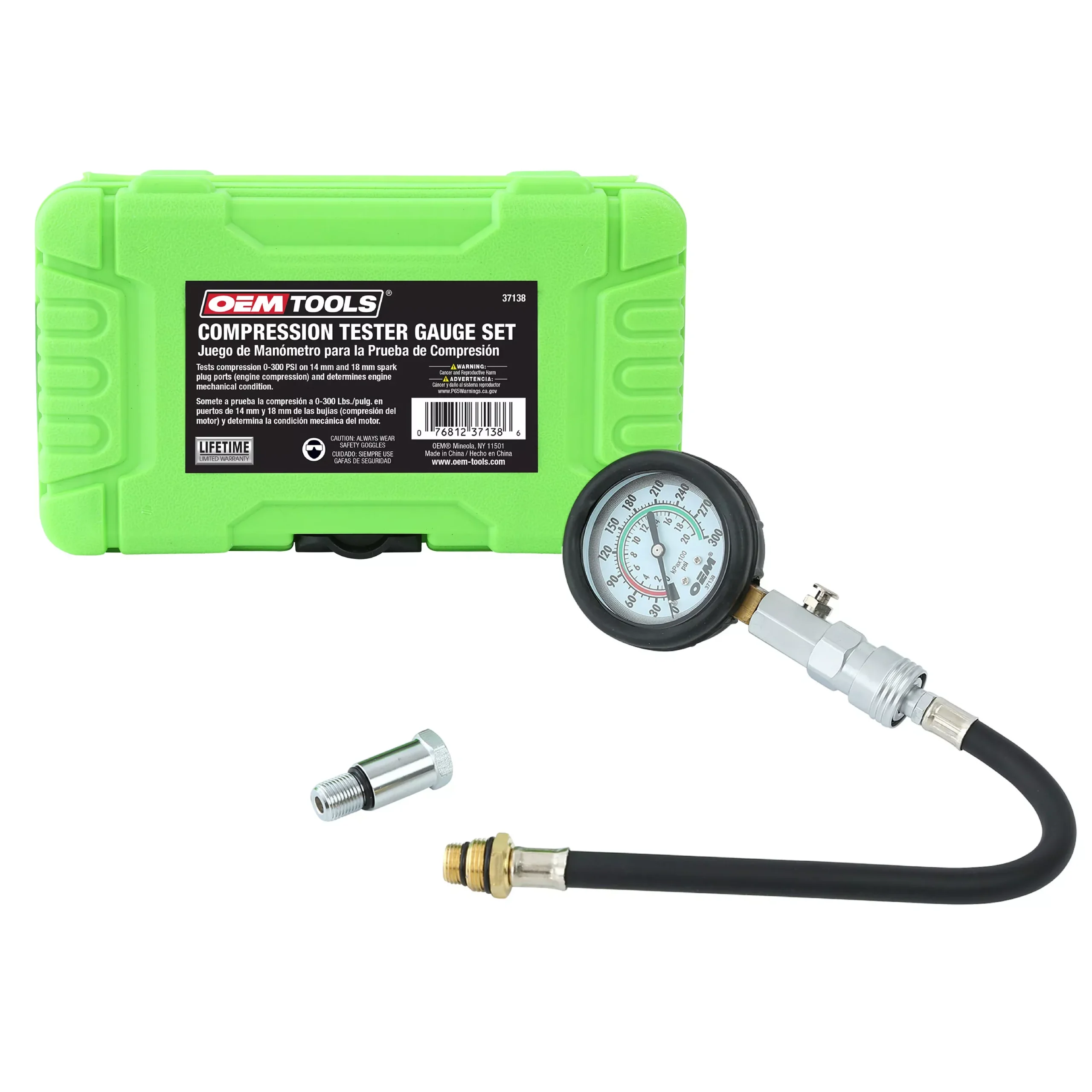 OEMTOOLS 37138 Compression Tester Gauge Set