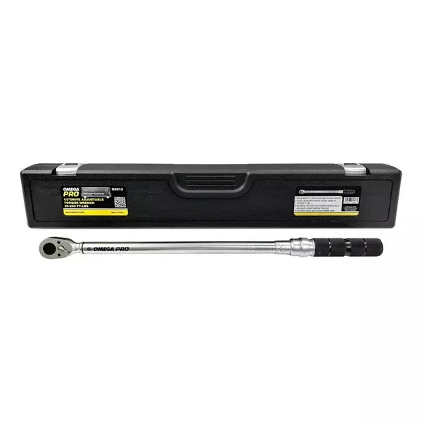 Omega 83013 1/2″ Dr. Adjustable Torque Wrench 30-250 FT/Lbs.
