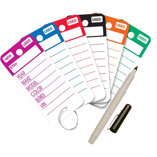 Poly Key Tags - Top Stripe