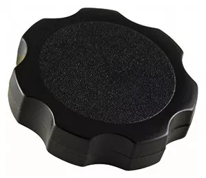 Press Fit Thumb Screw Knobs, Black Rosette Knobs 1000 Piece Set, 3/8" Screw Size, 1-1/2" Head Dia - 99-071-3