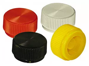 Press Fit Thumb Screw Knobs, Gray Knurled Knobs 100 Piece Set, #4 Screw Size, 5/16" Head Dia - 99-799-9