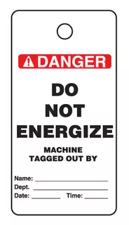 Rockford Tagout, "Do Not Energize" - KYM-196
