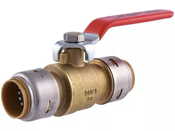 SharkBite Max UR22185 3/4″ x 3/4″ Brass Push Ball Valve