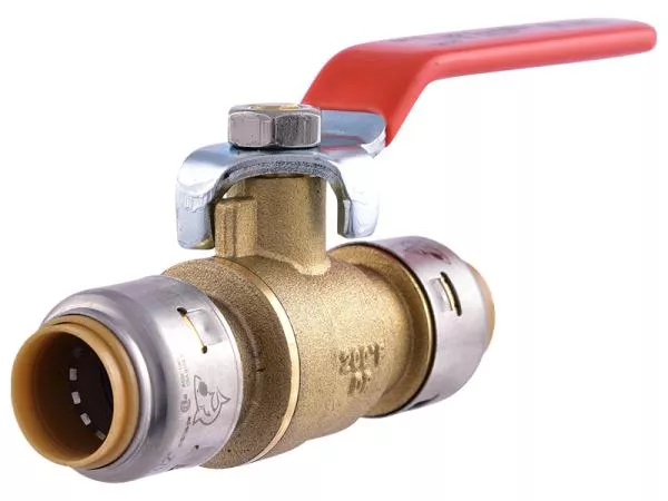SharkBite Max UR22222 1/2″ x 1/2″ Brass Push Ball Valve