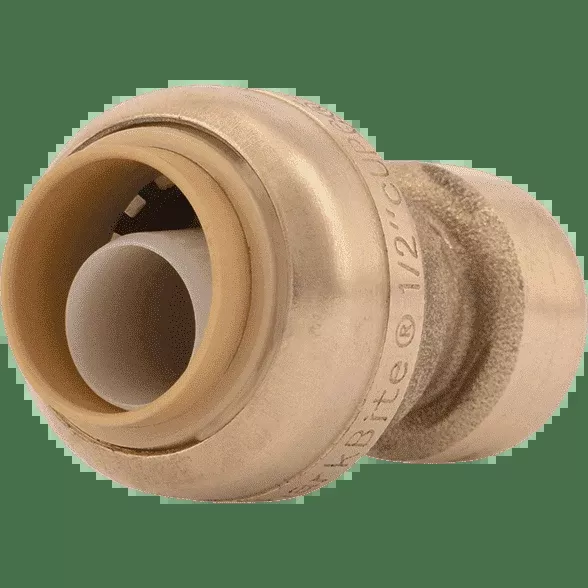 SharkBite U050LF 1/4″ (3/8″ OD) x 1/4″ Brass Push Reducing Coupling