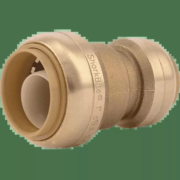 SharkBite U060LF 1″ x 3/4″ Brass Push Reducing Coupling