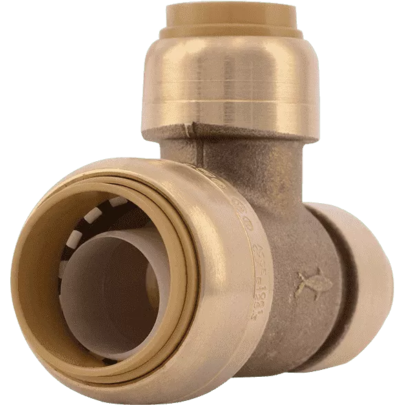 SharkBite U454LF 3/4″ x 1/2″ x 1/2″Brass Push Reducing Tee
