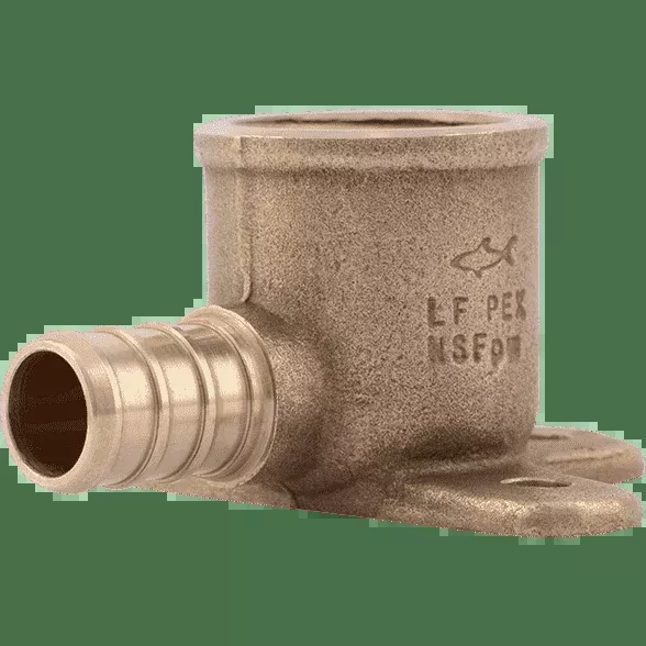 SharkBite UC334LF 1/2″ x 1/2″ Brass PEX Crimp Drop-Ear Elbow