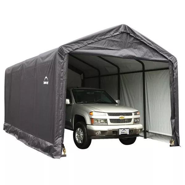 ShelterLogic ShelterTUBE Storage Shelter, Grey, 12 x 25 x 11 ft.
