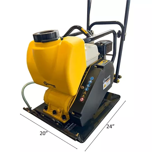 Supreme Equip 24”x20” Large Plate Compactor Rammer 6.5 HP Walk Behind Heavy Duty